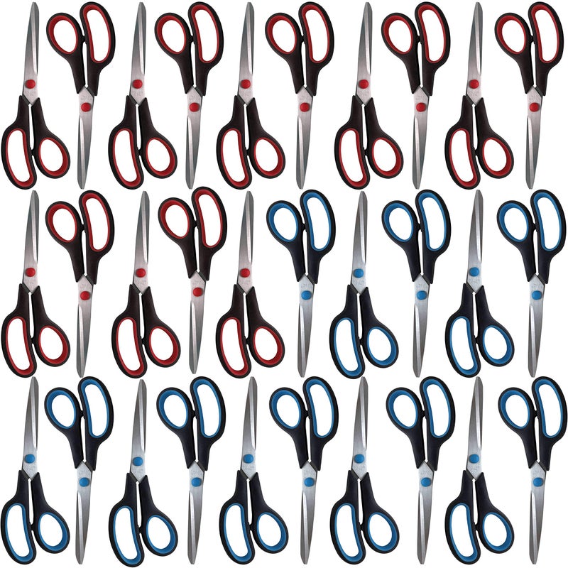 Clipco Stainless Steel Scissors with Ergonomic Handle (Pack of 30) - Image 1